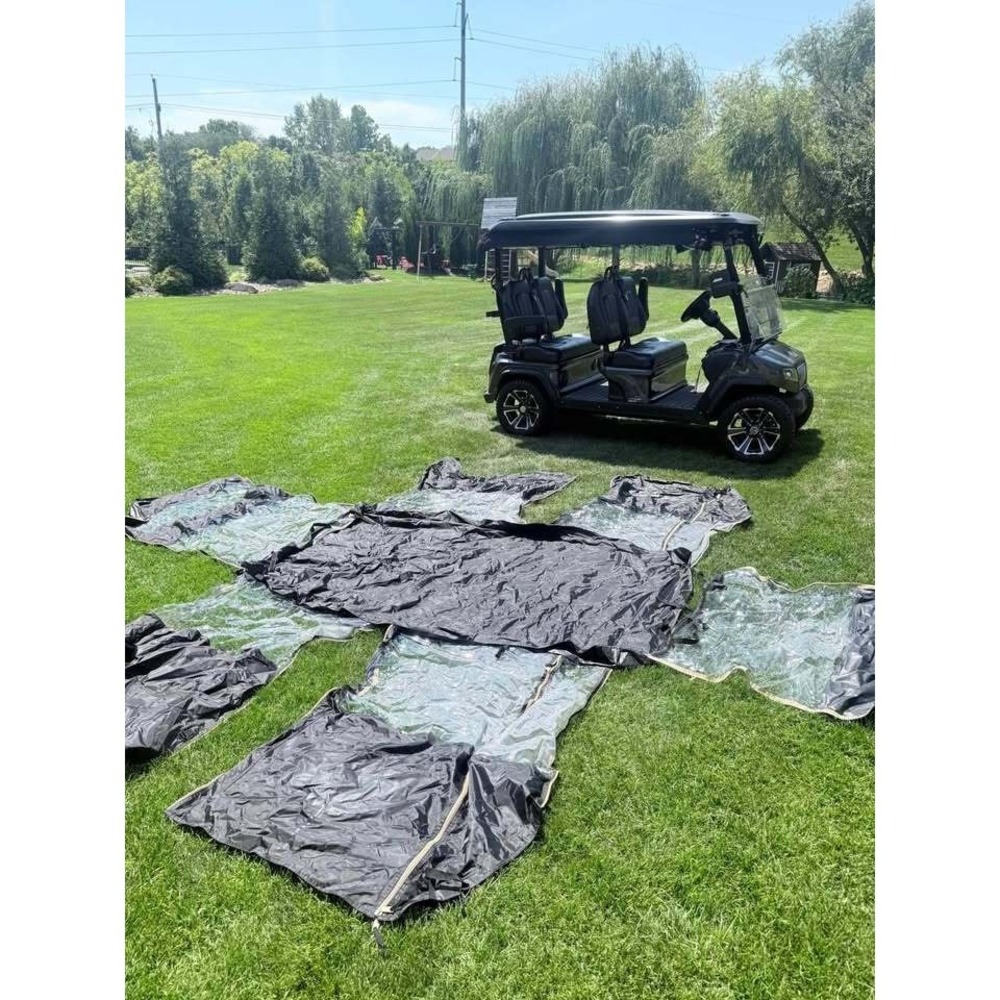 D5 Ranger/Maverick See Pics 4-Passenger Golf Cart Enclosure All Seasons Cover